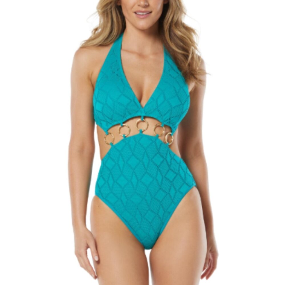 Vince Camuto Plunge One-Piece